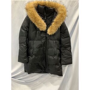 Rudsak Women's Martina Glossy Puffer with Deep Hood Black